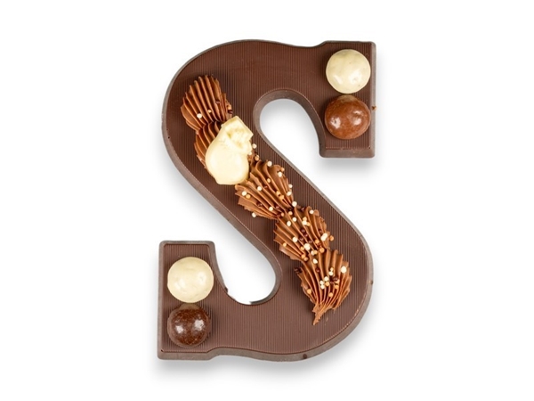 Chocoladeletter puur groot