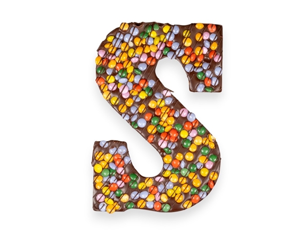 Chocoladeletter smarties puur groot 'S'&nbsp;s