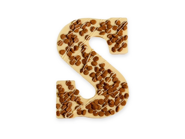 Chocoladeletter kruidnootjes wit groot&nbsp;s