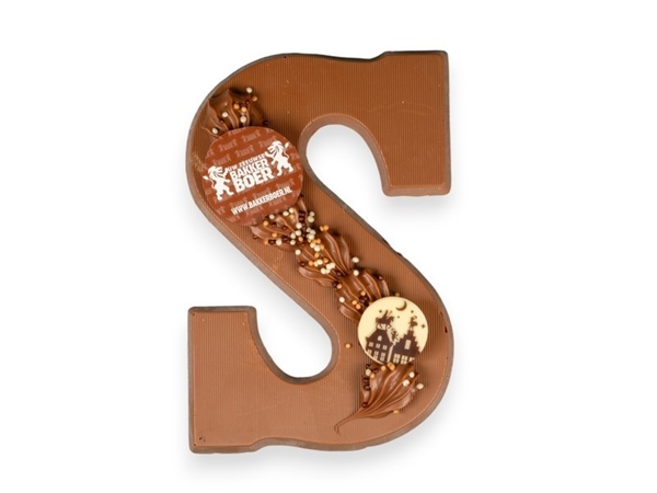 Chocoladeletter met logo