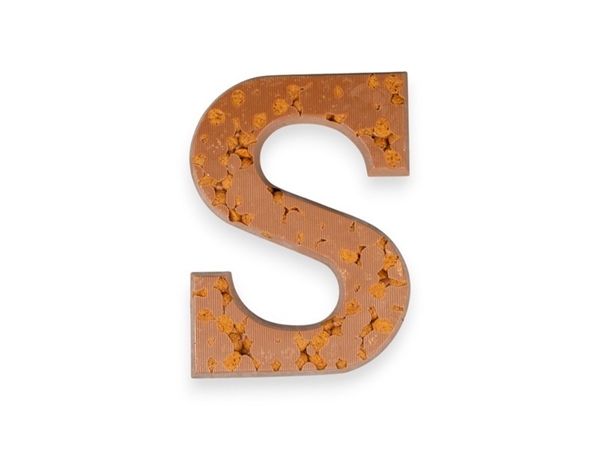 Chocoladeletter kruidnootjes klein 'S'
