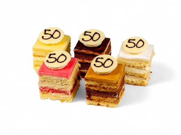 Receptiegebak met cijfer