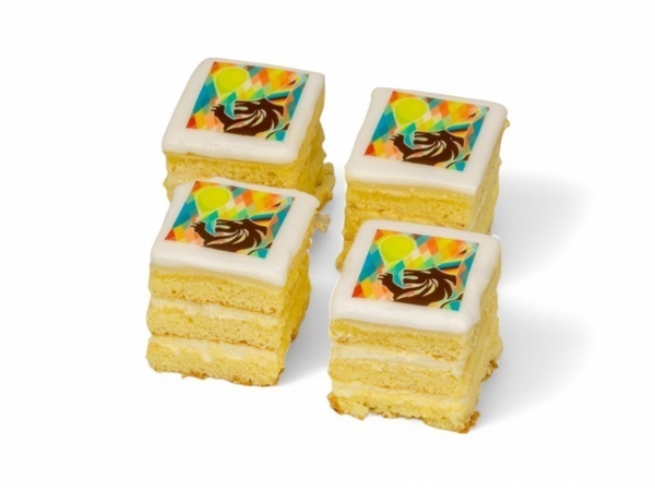 Receptiegebak wit met logo