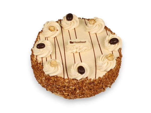 Hazelnootschuim taart (8 pers)