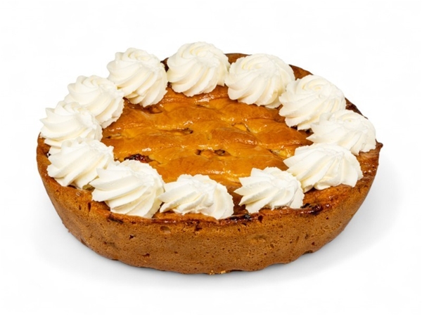 Appeltaart met slagroom (12 punten)